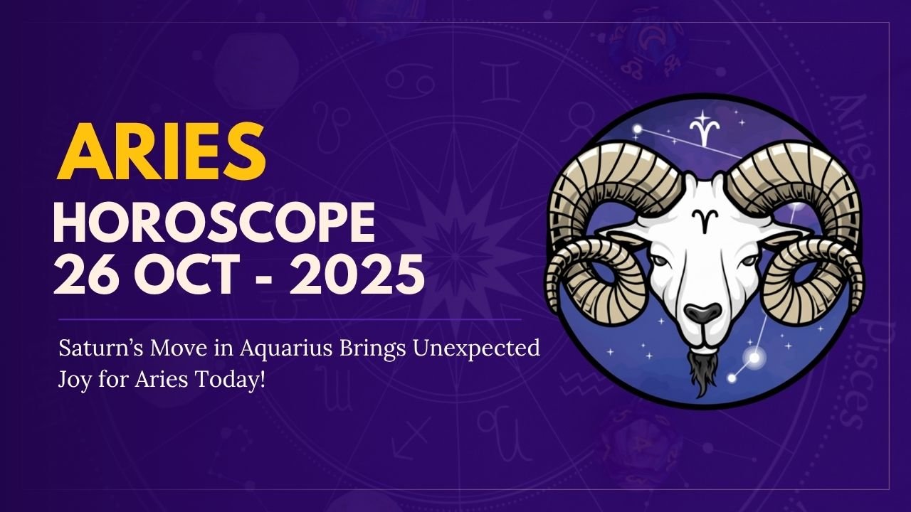 Aries Daily Horoscope Today, October 26, 2025 – Love, Career, Health & Money
