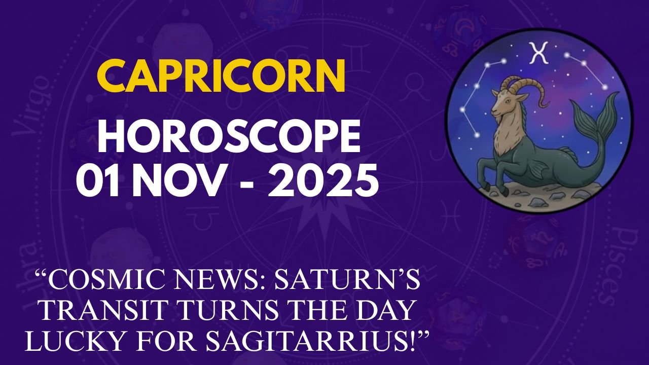 Capricorn Daily Horoscope for 1 November 2025