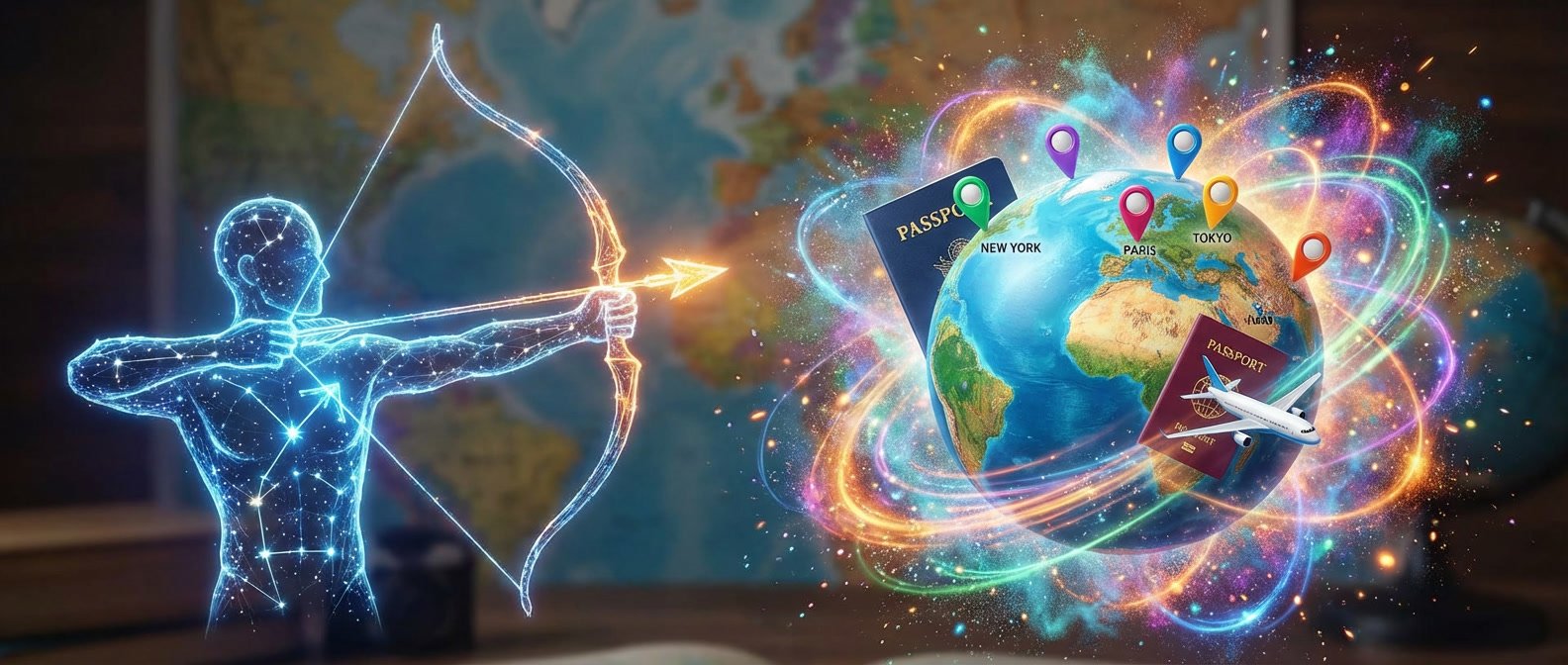 Sagittarius travel horoscope 2026 best destinations monthly guide