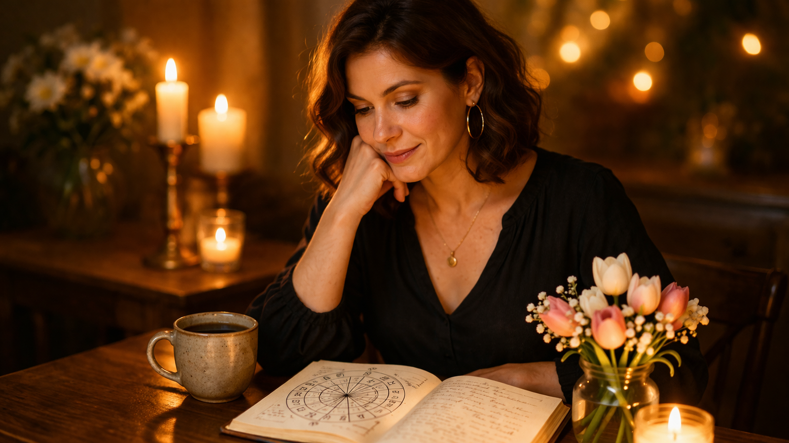 Taurus horoscope April 2026 love career and money forecast with bull zodiac symbol under a spring night sky