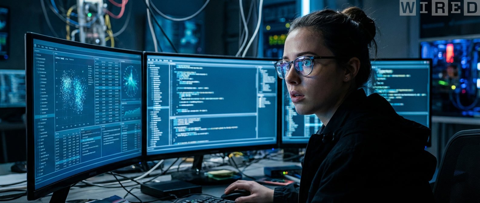 Uranus in Gemini 2026 what changes for every zodiac sign — person looking at multiple glowing screens in a dark room, electric blue light, expression of awe and rapid mental processing