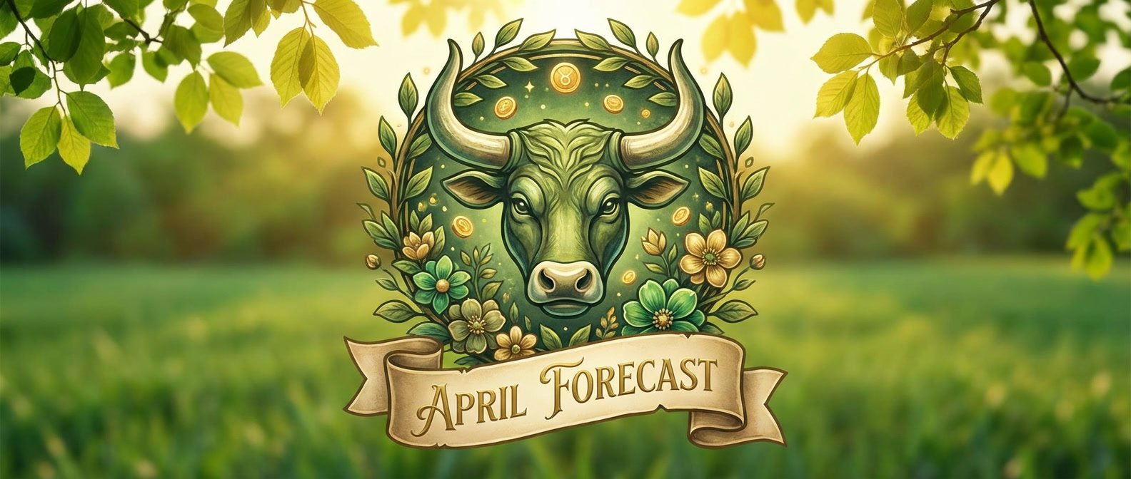 Taurus monthly horoscope April 2026 love career money guide