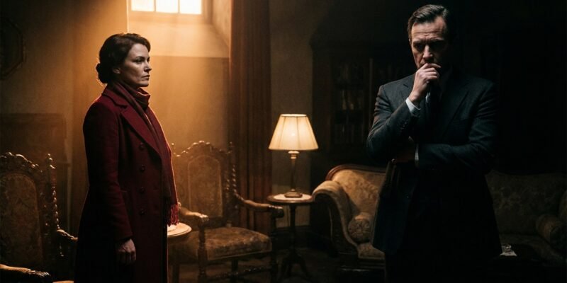 Aries vs Scorpio who would win a fight — two intense figures facing each other in dramatic contrast of fire and shadow, editorial astrology concept