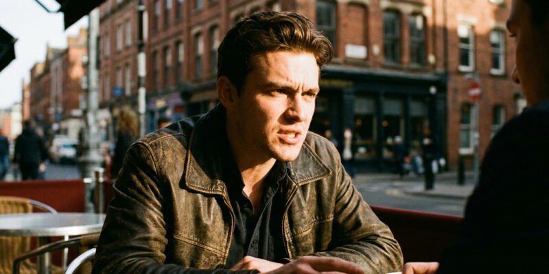 Why are Aries so aggressive and hot headed — fierce young man with intense expression mid-debate, dynamic dramatic lighting, passionate energy